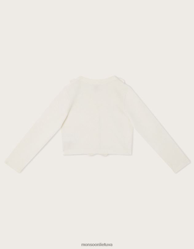 Monsoon raukinis blizgučiais kardiganas mergina dramblio kaulo apranga DPXBJ1580