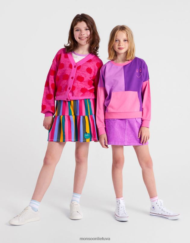 Monsoon spalvotas prakaito blokas vaikai rožinis apranga DPXBJ1644