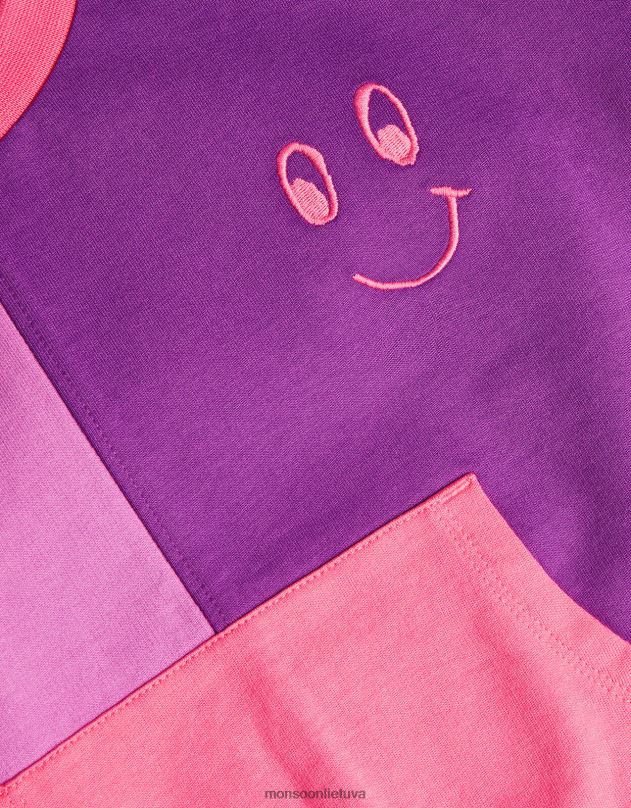 Monsoon spalvotas prakaito blokas vaikai rožinis apranga DPXBJ1644