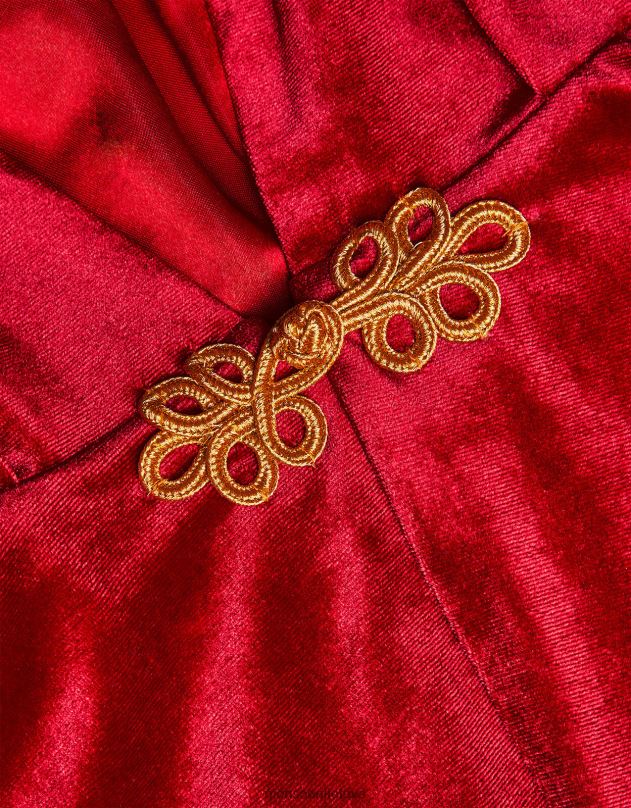 Monsoon stebuklų žemė aksominiu gobtuvu mergina raudona apranga DPXBJ1600