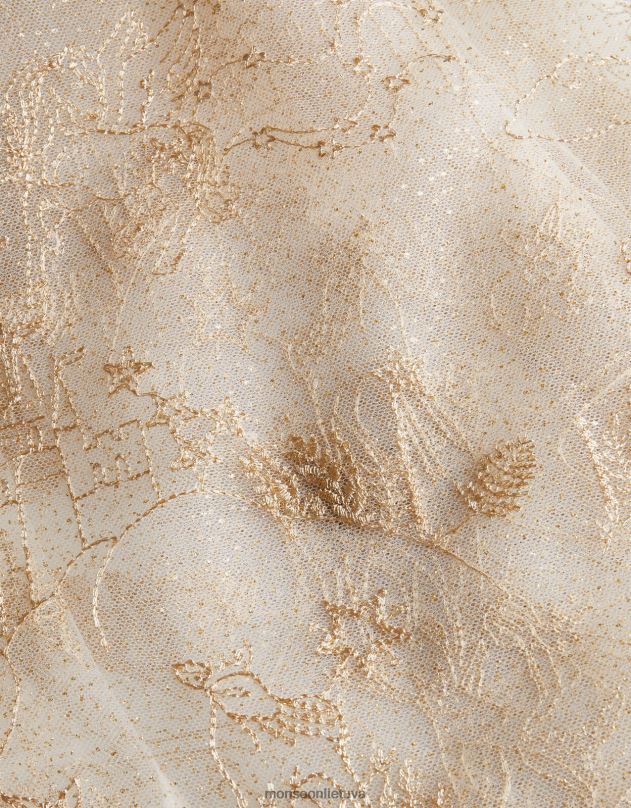 Monsoon stebuklų žemė išsiuvinėtą ilgą peleriną mergina auksas apranga DPXBJ1840