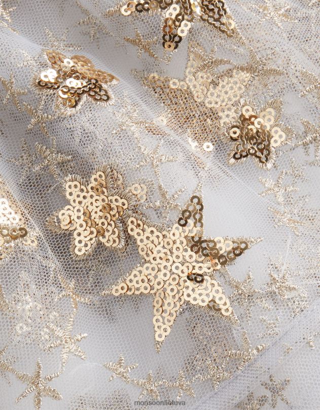 Monsoon stebuklų žemė superžvaigždė papuošta trumpu apsiaustu mergina pilka apranga DPXBJ1835