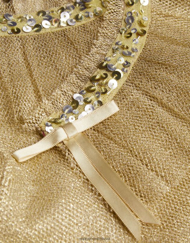 Monsoon stebuklo žemė trumpa tiulio pelerinos striukė mergina auksas apranga DPXBJ1845