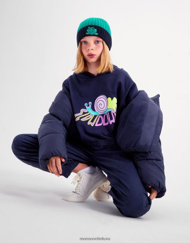 Monsoon sulėtinti apkarpytą džemperį vaikai juodas apranga DPXBJ1631