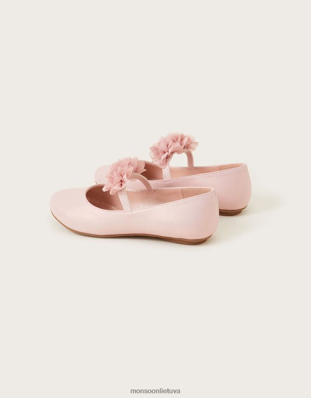 Monsoon korsažo balerinos butai mergina rožinis avalynė DPXBJ2339