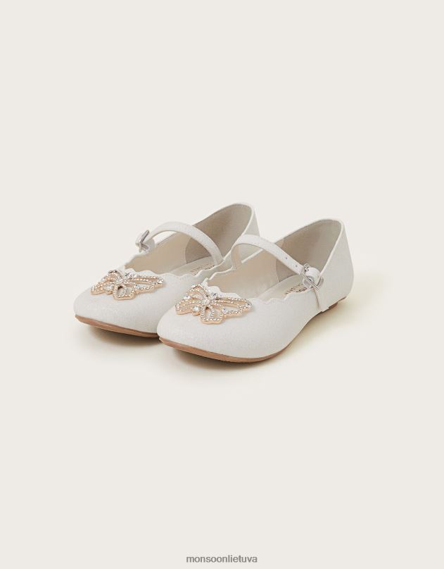 Monsoon natalia Diamante drugelis balerina butas mergina dramblio kaulo avalynė DPXBJ1876