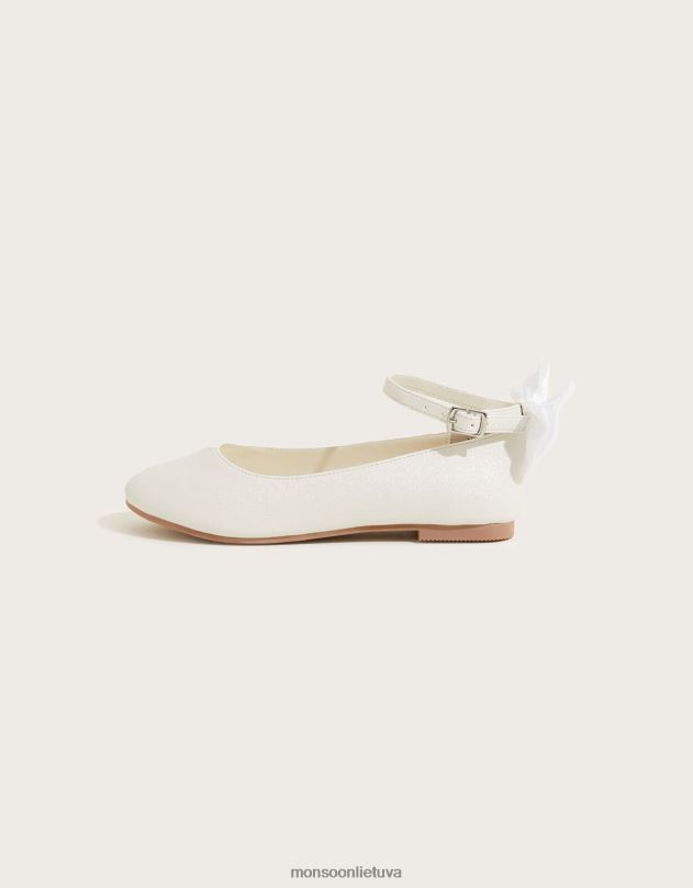 Monsoon organzos lanko balerinos buteliai mergina dramblio kaulo avalynė DPXBJ2338