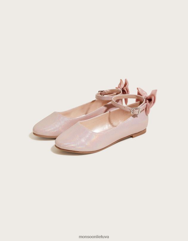 Monsoon organzos lanko balerinos buteliai mergina rožinis avalynė DPXBJ2315