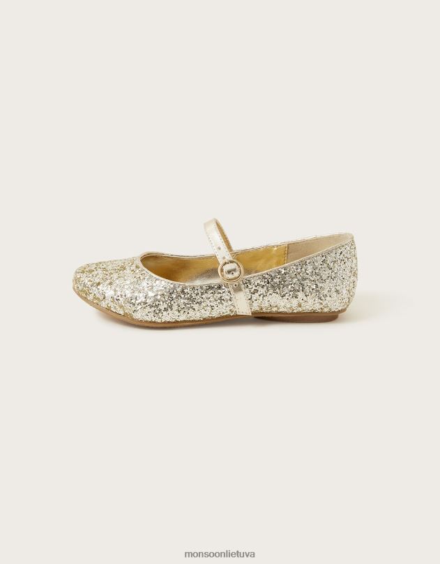 Monsoon stardust balerinos butai mergina auksas avalynė DPXBJ1897