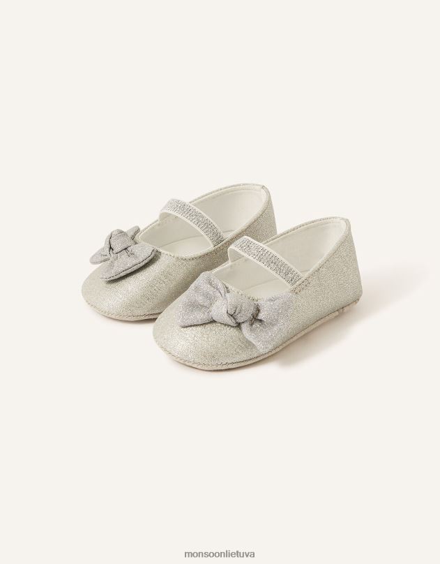 Monsoon kūdikių pypkės bateliai vaikai sidabras avalynė DPXBJ2397
