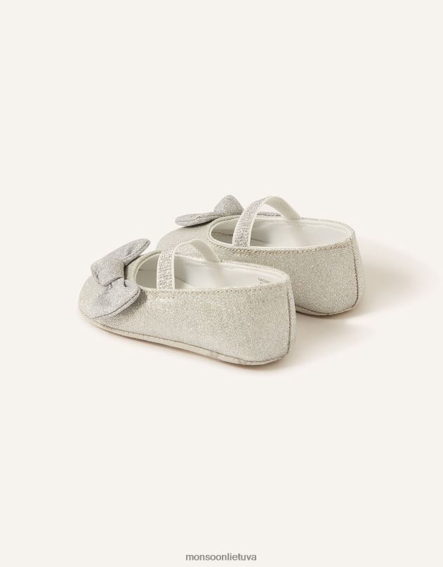 Monsoon kūdikių pypkės bateliai vaikai sidabras avalynė DPXBJ2397