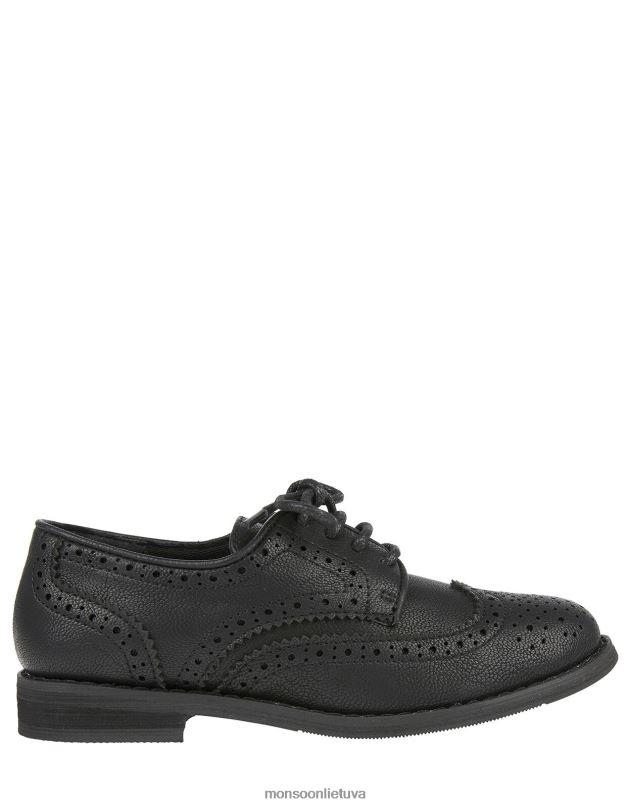 Monsoon juodi brogue batai berniukas juodas avalynė DPXBJ2407