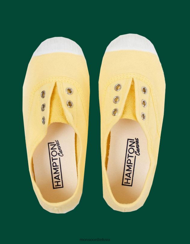 Monsoon hampton drobė slyva plimsols geltona vaikai geltona (citrina) avalynė DPXBJ2401