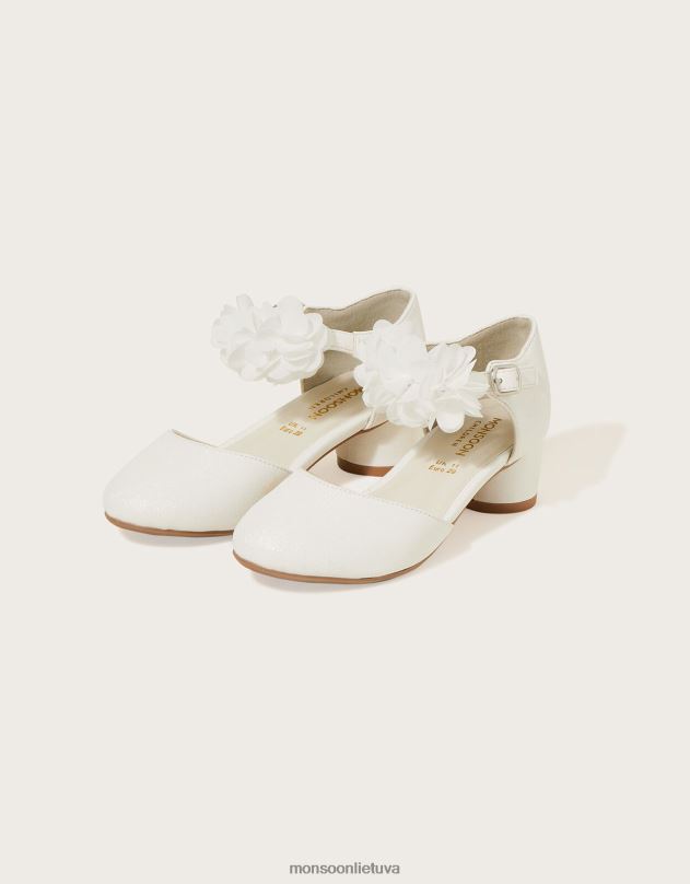 Monsoon korsažiniai dviejų dalių kulniukai mergina dramblio kaulo avalynė DPXBJ2331