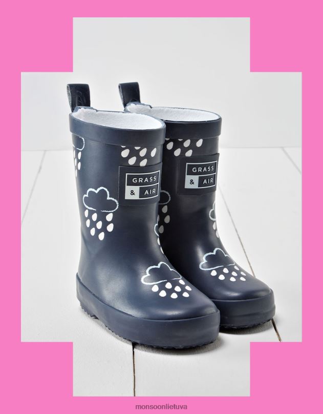 Monsoon žolės ir oro spalvą atskleidžiančios šluostės mėlynos vaikai mėlyna (navy) avalynė DPXBJ2317