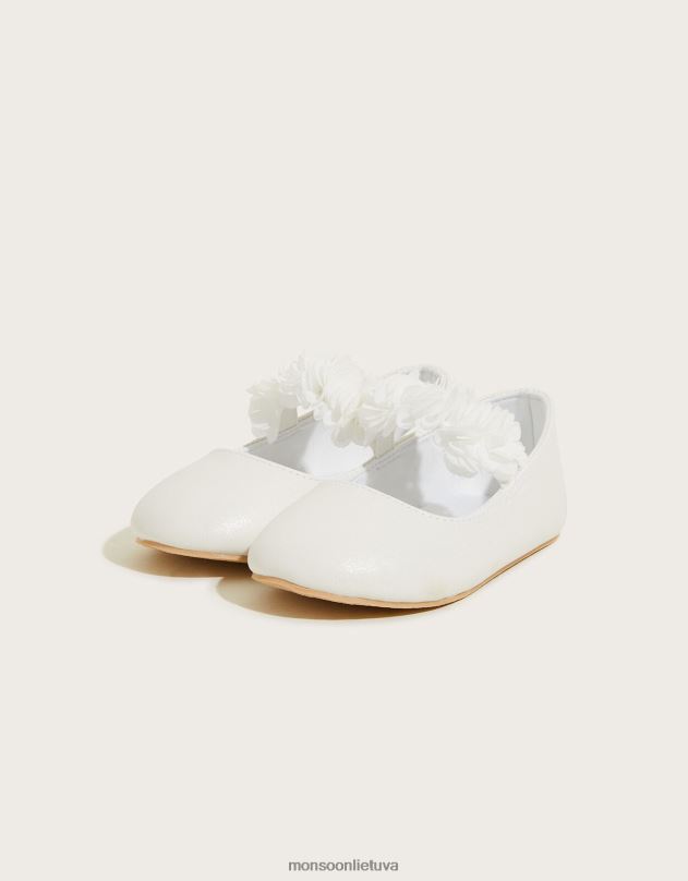 Monsoon blizgantys korsažo vaikštynės batai dramblio kaulo spalvos vaikai dramblio kaulo avalynė DPXBJ2343