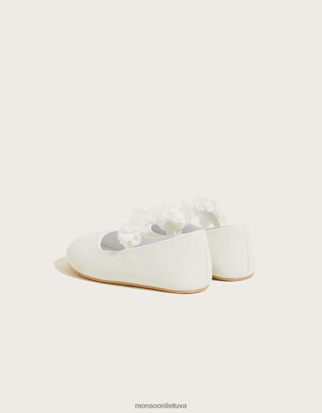 Monsoon blizgantys korsažo vaikštynės batai dramblio kaulo spalvos vaikai dramblio kaulo avalynė DPXBJ2343