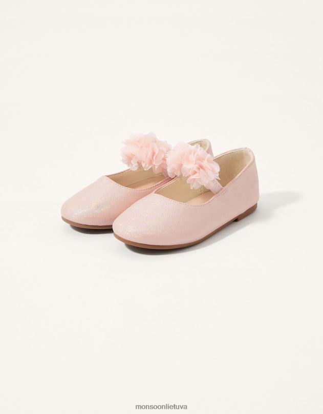 Monsoon rožiniai korsažiniai vaikštynės batai vaikai rožinis avalynė DPXBJ2362
