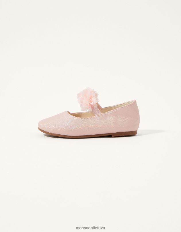 Monsoon rožiniai korsažiniai vaikštynės batai vaikai rožinis avalynė DPXBJ2362
