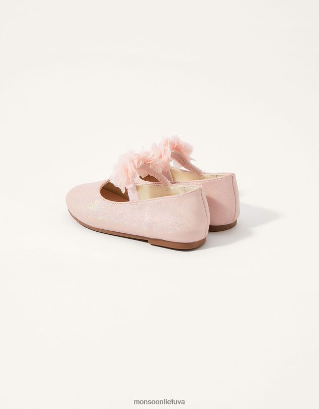 Monsoon rožiniai korsažiniai vaikštynės batai vaikai rožinis avalynė DPXBJ2362
