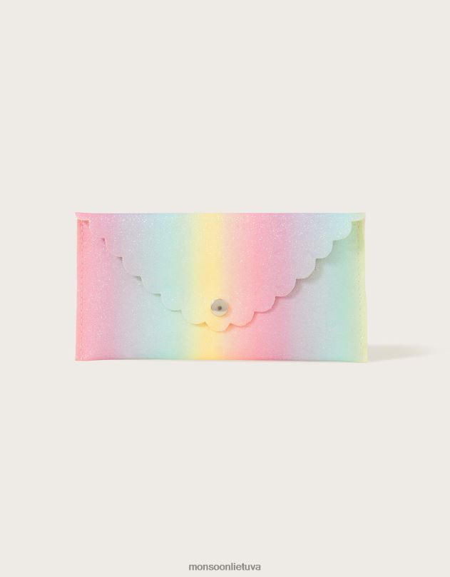 Monsoon gėlėmis marginti akiniai nuo saulės su vaivorykštės dėklu vaikai grakštus priedas DPXBJ2798