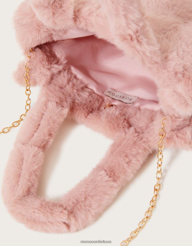 Monsoon pūkuotas krepšys mergina stilingas priedas DPXBJ2489