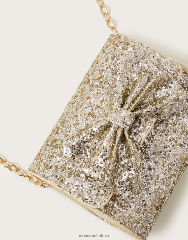 Monsoon stardust bow mini krepšys mergina stilingas priedas DPXBJ2429