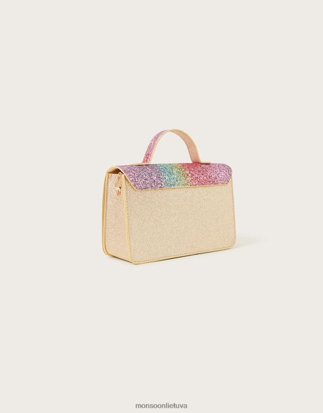 Monsoon virš vaivorykštės blizgučio kuprinės mergina mada priedas DPXBJ2449