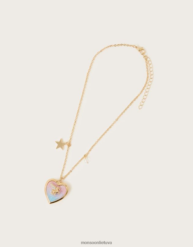 Monsoon Kosminis vienaragio medaliono karoliai mergina mada priedas DPXBJ2426