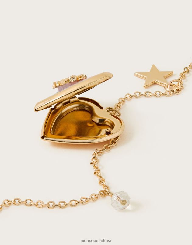 Monsoon Kosminis vienaragio medaliono karoliai mergina mada priedas DPXBJ2426