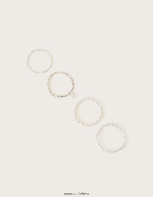 Monsoon pamergių apyrankės 4 pak mergina mada priedas DPXBJ2576