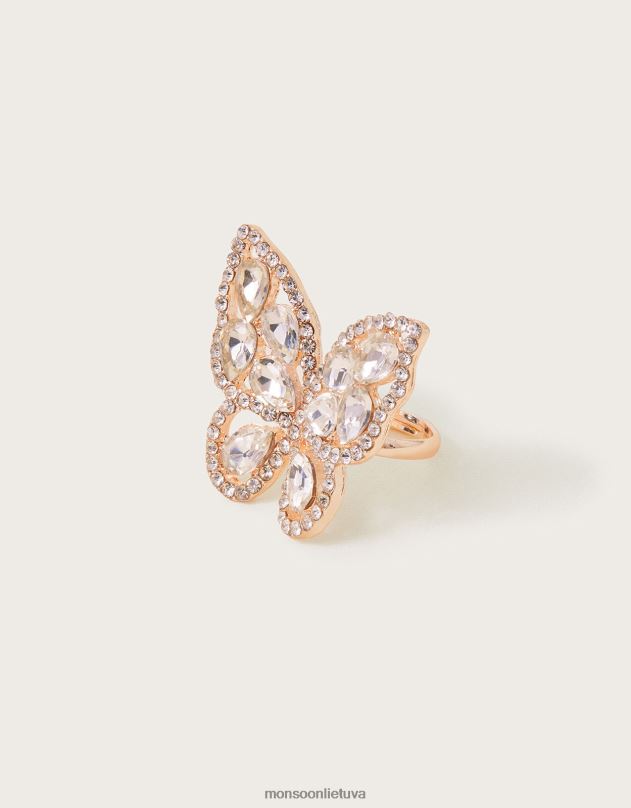 Monsoon super blizgantis drugelio žiedas mergina karšta priedas DPXBJ1796