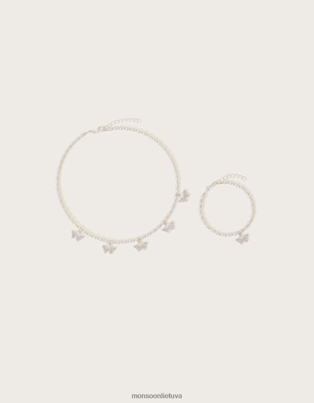 Monsoon susie diamante drugelių papuošalų rinkinys iš dviejų mergina stilingas priedas DPXBJ2560