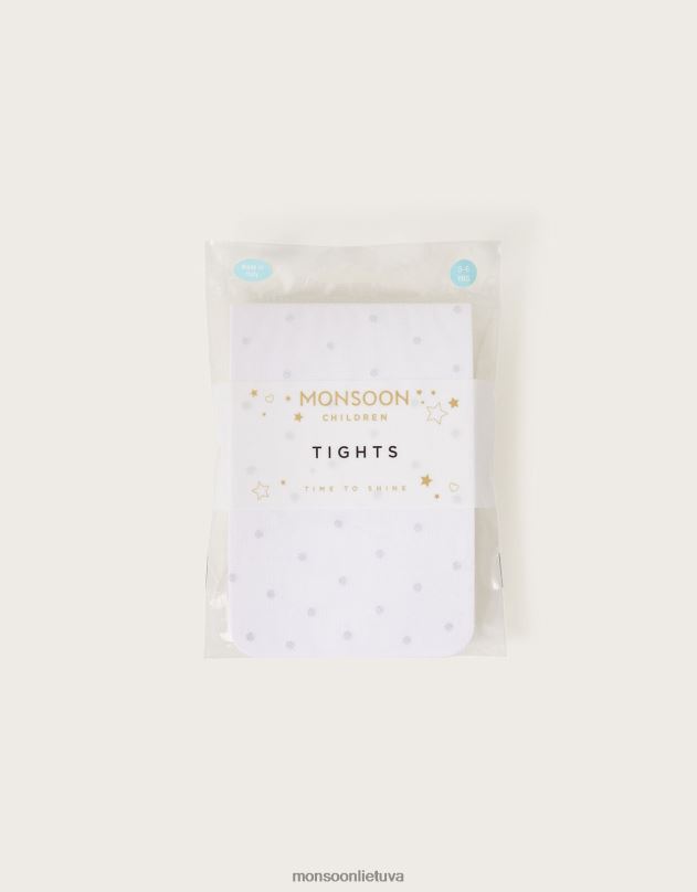 Monsoon Blizgančių dėmių pėdkelnės mergina sidabras priedas DPXBJ2613