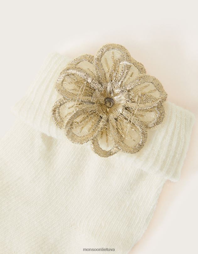 Monsoon Kūdikių 3d gėlių kojinės mergina rožinis priedas DPXBJ2748