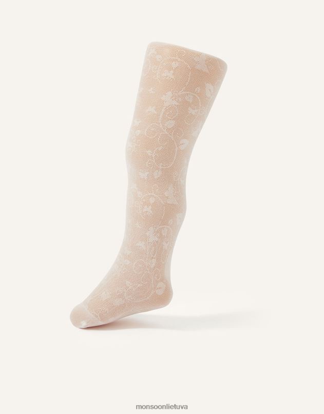 Monsoon baby butterfly nėriniuotos pėdkelnės mergina baltas priedas DPXBJ2586