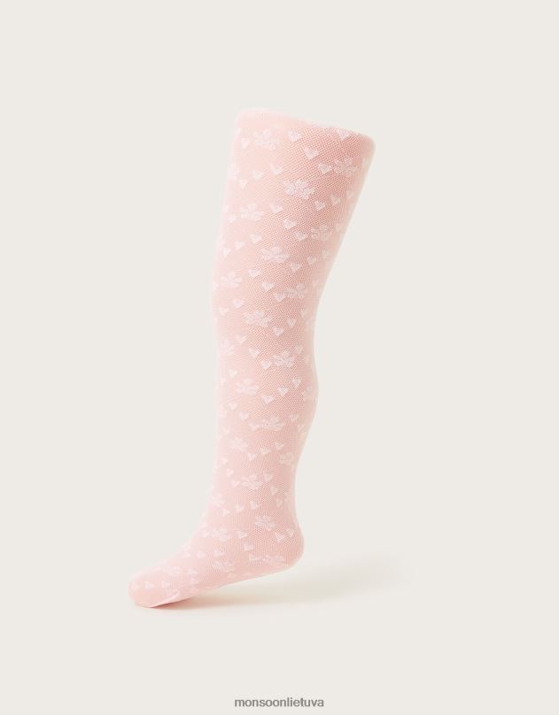 Monsoon baby loveheart nėriniuotos pėdkelnės mergina rožinis priedas DPXBJ2849