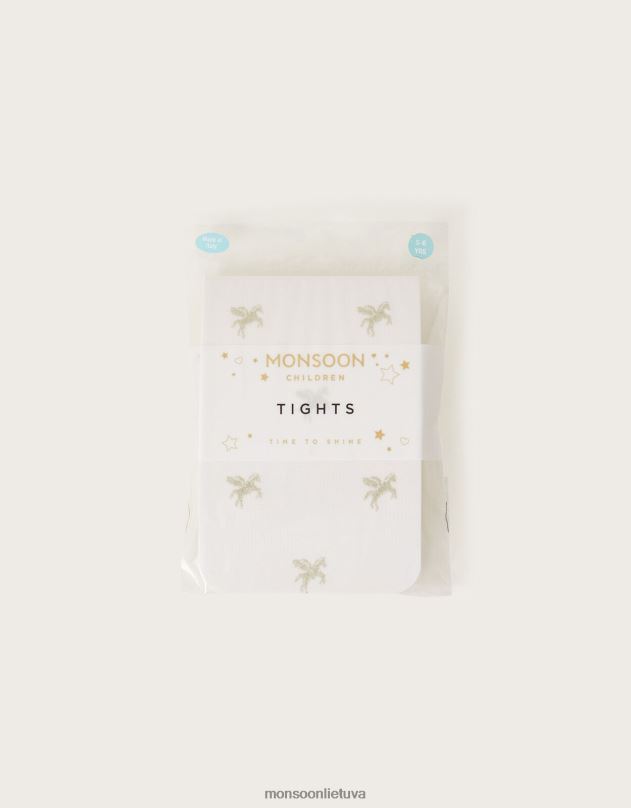 Monsoon blizgančios vienaragio rašto pėdkelnės mergina auksas priedas DPXBJ2420