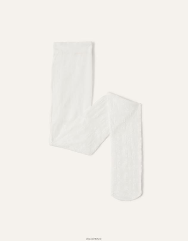 Monsoon gėlėmis puoštos nėriniuotos pėdkelnės mergina baltas priedas DPXBJ2588