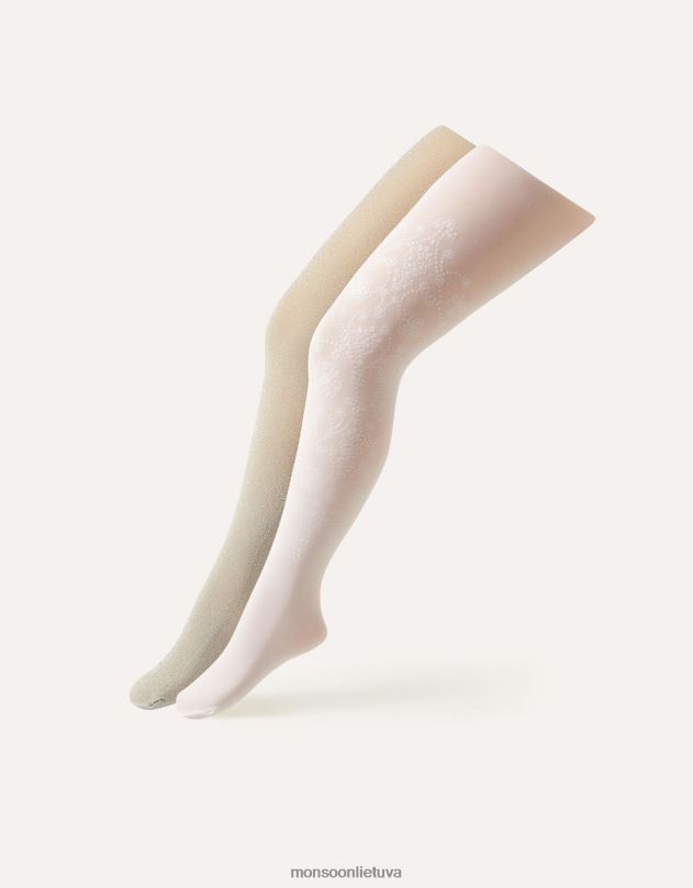 Monsoon glitter baroque sparkle tight twinset mergina sidabras priedas DPXBJ2694