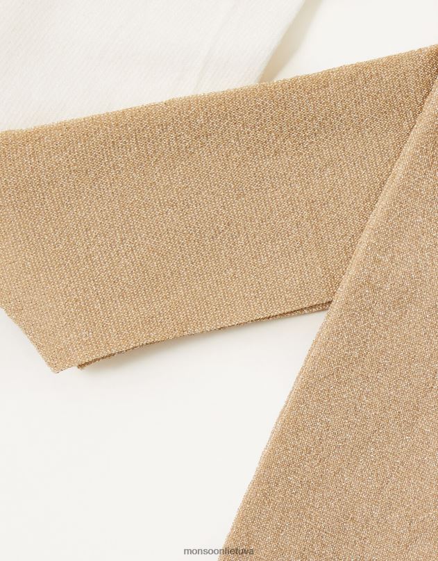 Monsoon kūdikių blizgančios pėdkelnės mergina auksas priedas DPXBJ2565