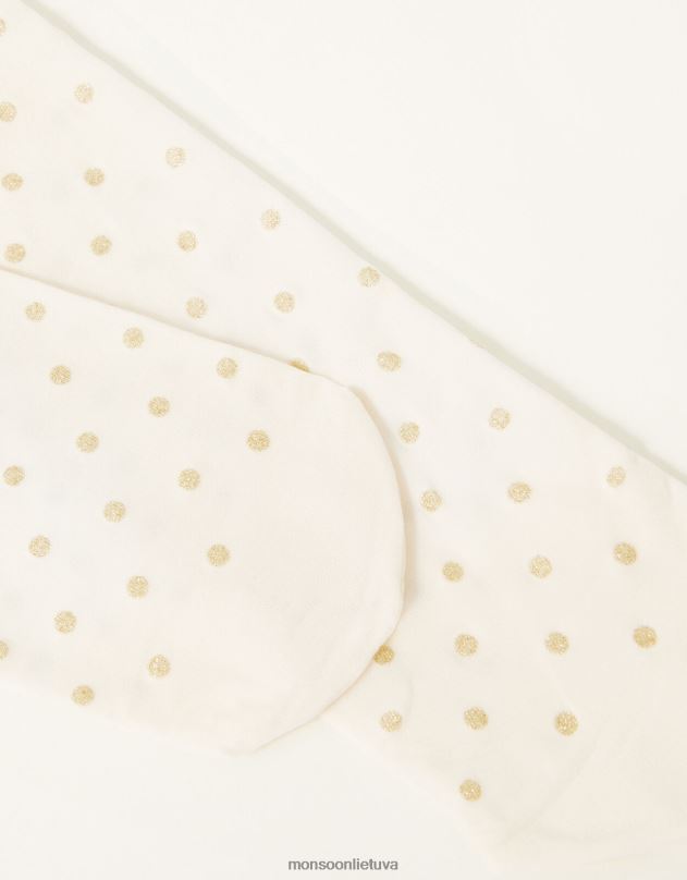 Monsoon kūdikių blizgučių dėmių pėdkelnės mergina auksas priedas DPXBJ2645