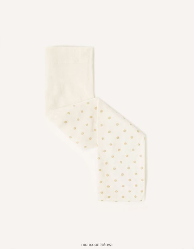 Monsoon kūdikių blizgučių dėmių pėdkelnės mergina auksas priedas DPXBJ2645