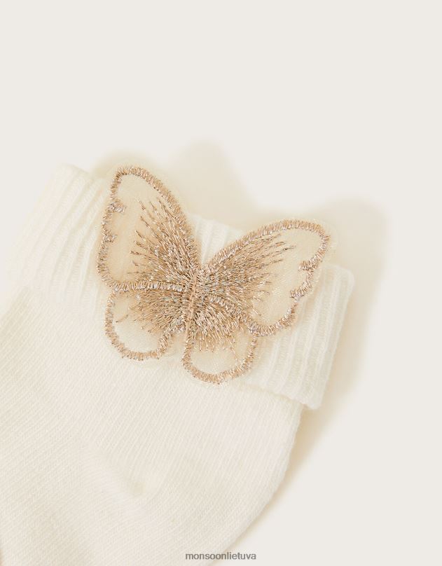 Monsoon kūdikių drugelių kojinės mergina auksas priedas DPXBJ2689