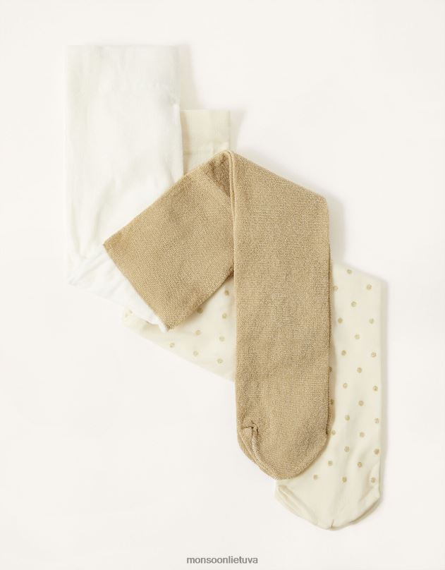 Monsoon kūdikių spindesio ir blizgesio dėmių tvirtas twinset mergina auksas priedas DPXBJ2608