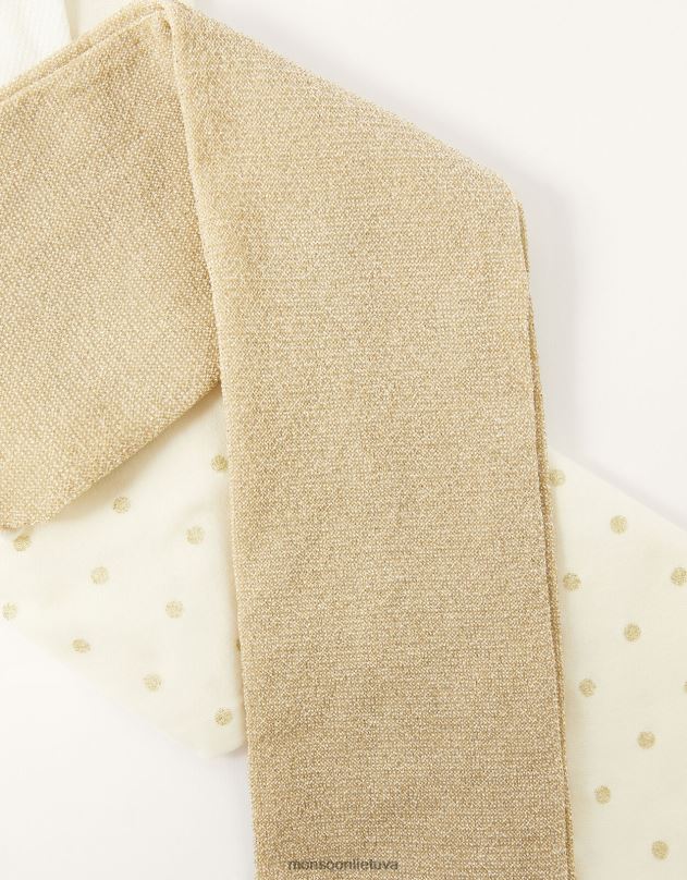 Monsoon kūdikių spindesio ir blizgesio dėmių tvirtas twinset mergina auksas priedas DPXBJ2608