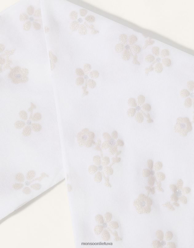 Monsoon kūdikio gėlių perlato rašto pėdkelnės mergina rožinis priedas DPXBJ2616