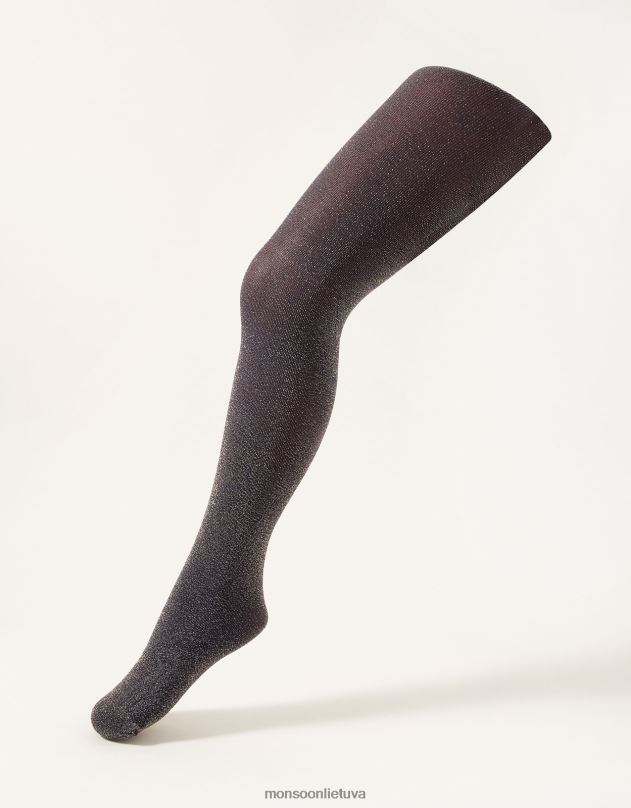 Monsoon spindinčios nailoninės pėdkelnės mergina mėlyna (navy) priedas DPXBJ2734