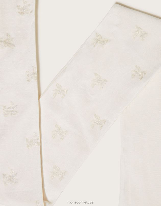 Monsoon vienaragio spindesio pėdkelnės mergina dramblio kaulo priedas DPXBJ2692