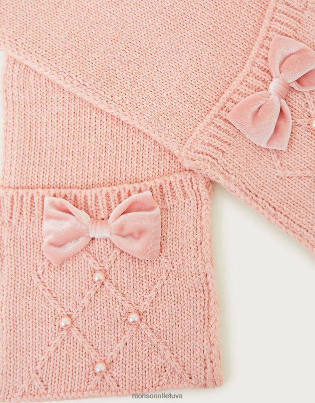 Monsoon Perlamutrinė kumštinė skara su perdirbtu poliesteriu vaikai grakštus priedas DPXBJ2815